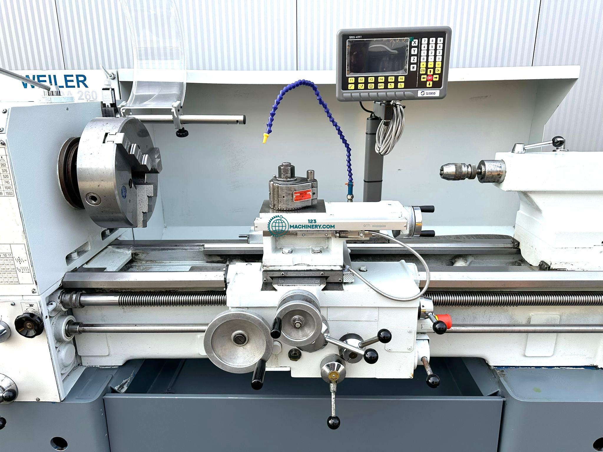 Leit + Zugspindeldrehmaschine WEILER DA 260x1000